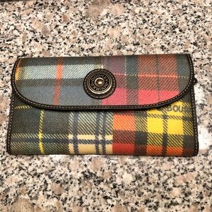 Rainbow Plaid Authentic Dooney and Bourke Wallet